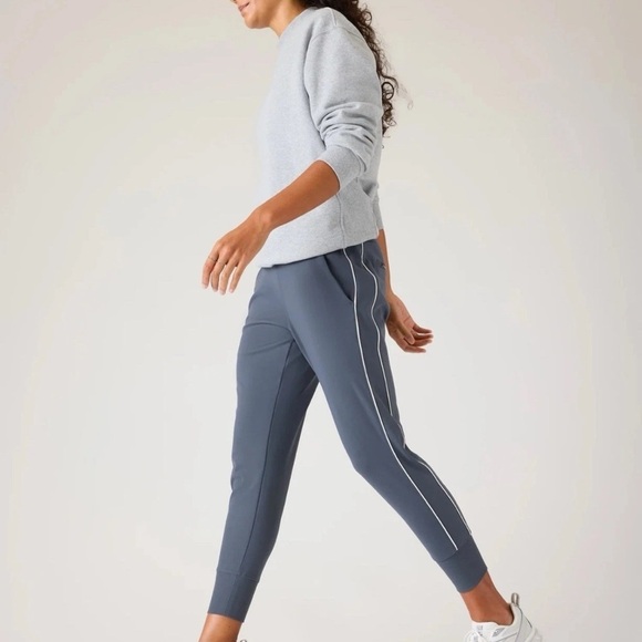 Athleta Pants - Athleta Venice High Rise Track Stripe Jogger 3XL Granite Blue Women’s